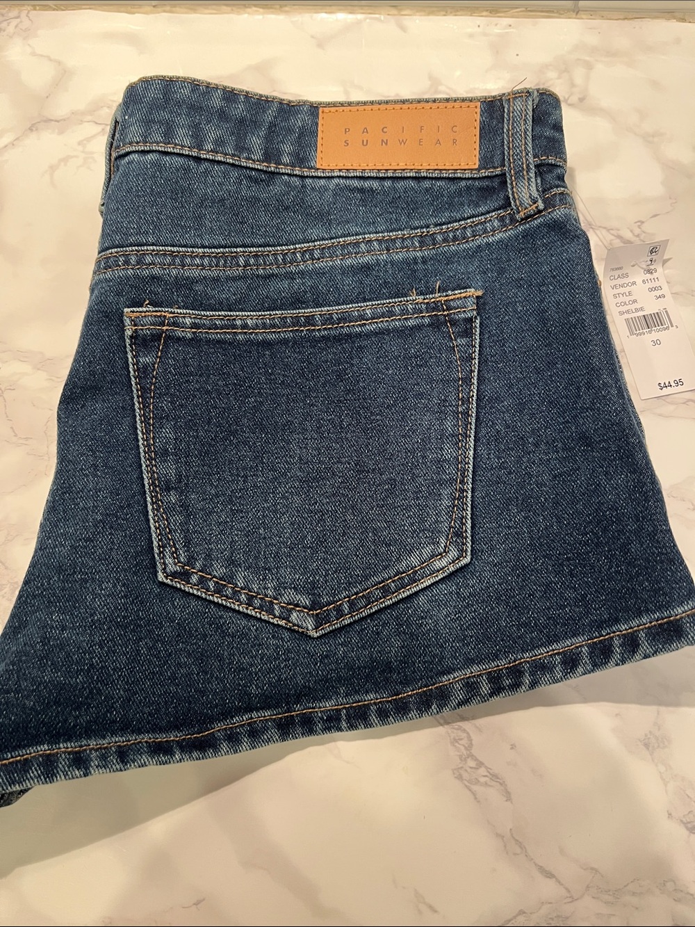 Pacific Sunwear Women's Dark Blue High-Rise Denim Jeans SIZE 30